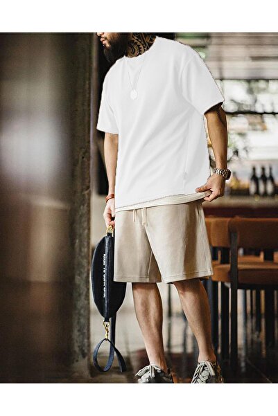 GENIUS STORE Ανδρικό μπλουζάκι με κοντό μανίκι βάφλα με λαιμόκοψη WAFFLE-CYCLETYAKA