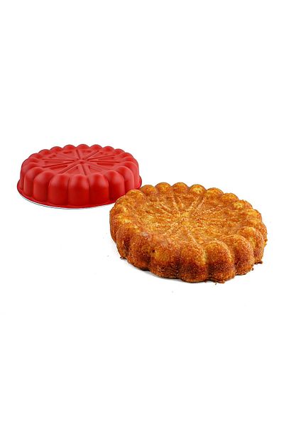 Evisimo Pie Teflon Cake Mold Red Heart Pattern