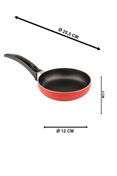 Evisimo Teflon Sauce Bowl Red 12 Cm