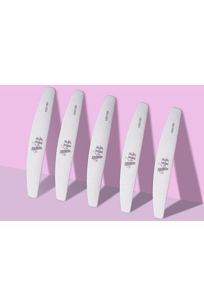 VIOLA BEAUTY 100x180 Professional Prosthetic Nail File - 10 PCS