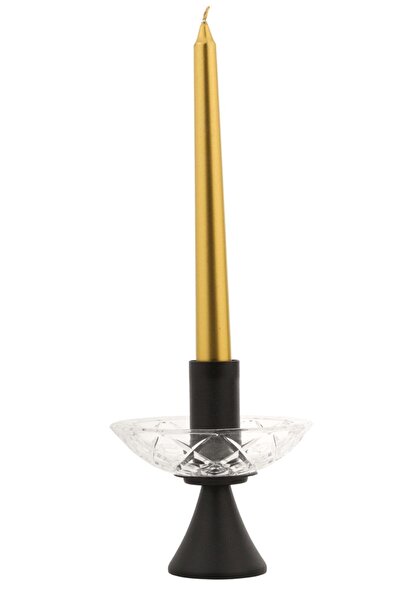 Begüsa Merkür Mumluk Siyah Beyaz Tabak