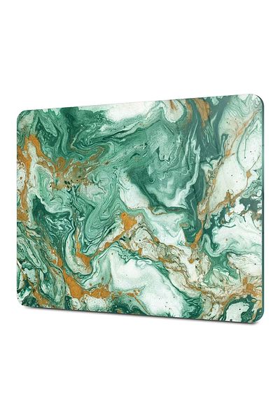 Decovetro Green Gold Marble Look Glass Cutting and Presentation Table - 30cm x 40cm