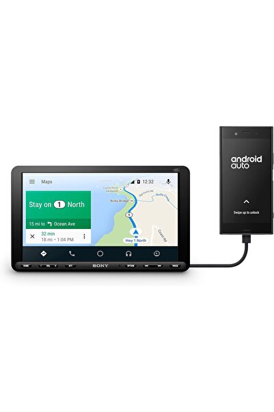 Sony XAV-AX8050D 9-İnç Büyük Ekran DAB AV Alıcı, Apple CarPlay, Android Auto ve Weblink 2.0