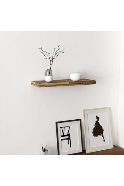 Minar Gizli Tutuculu Duvar Rafı 60 Cm - Old Style