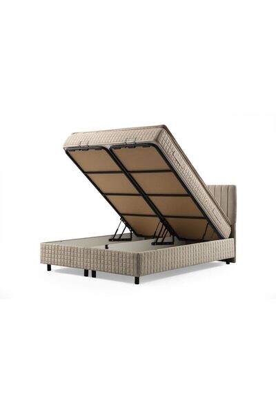 Minar Safir Baza Başlık Pedli Yatak Seti 120x200