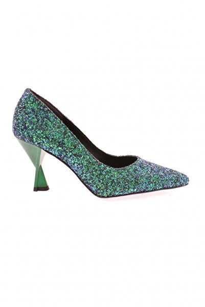 DGN Green Women's Heeled Shoes - 6663286