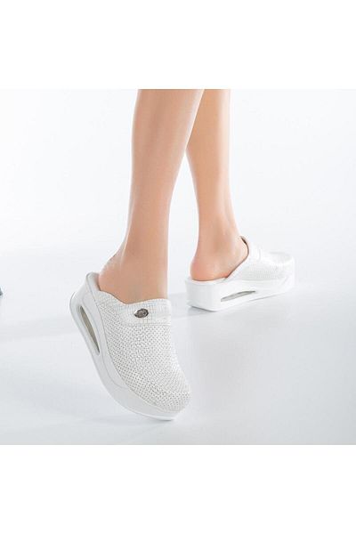 SABOTERLİK Glitter Sabo Air Sole Orthopedic Women Hospital Nurse Slippers 451