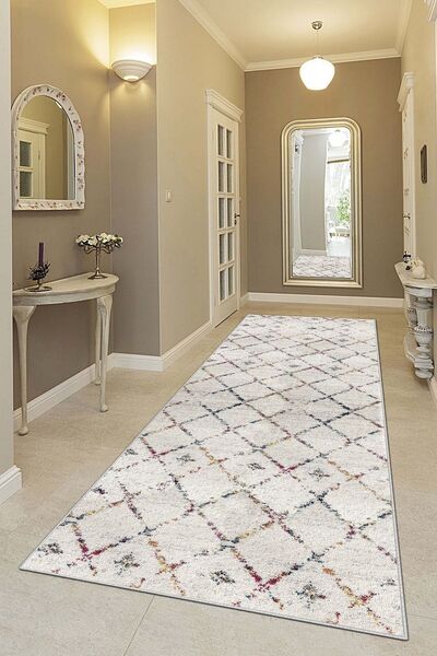 Confidence Home Machine washable non-slip base stain-resistant modern cutting runner kitchen runner carpet runner