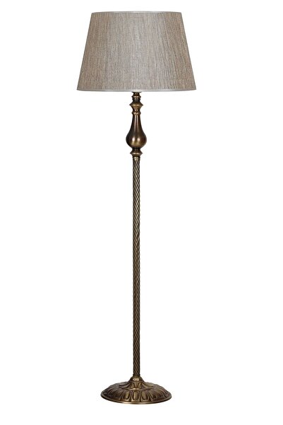 Vinner Antony Eskitme Burgulu Metal Lambader - Yaldızlı Kahve