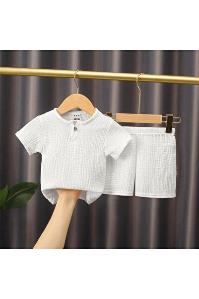 Mashotrend Müslim Kumaş Erkek Çocuk Takım - Çocuk Eşofman Şort T-shirt Çocuk ...