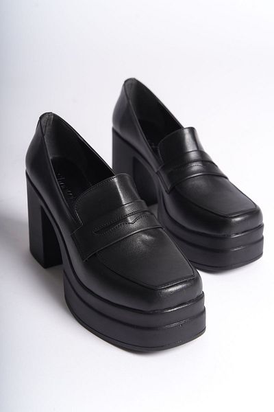 Shoesers Дамски мокасини със специален дизайн на платформа и ток