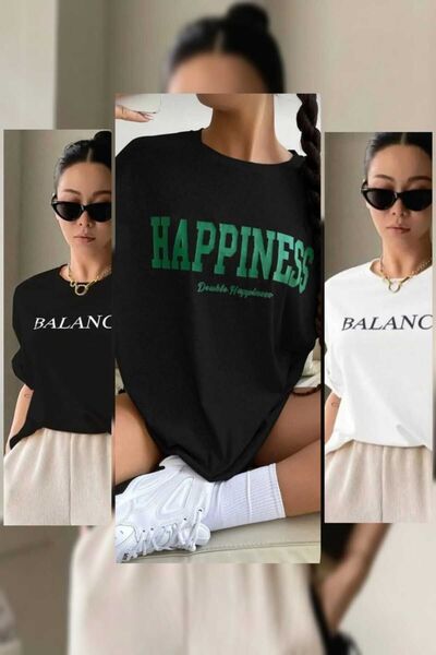 shiron Σετ με 3 μπλουζάκια Oversize