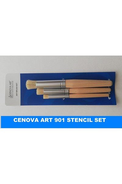 Cenova Art Stencil Brush Set of 3 901/1