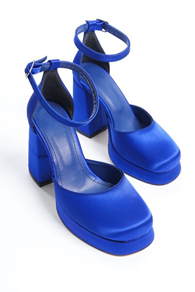 Shoesers Жіночі туфлі на підборах з атласної тканини спеціального дизайну (форми вдвічі менші за розміром).