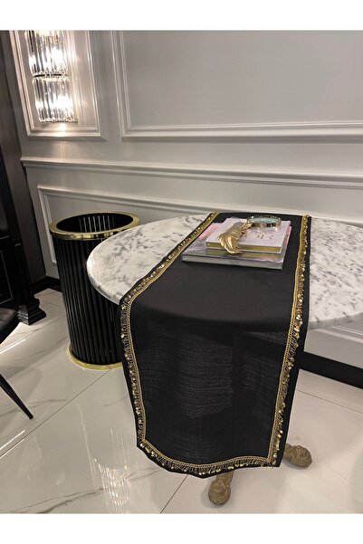 Kristes Studio Gold Pullu Siyah Runner