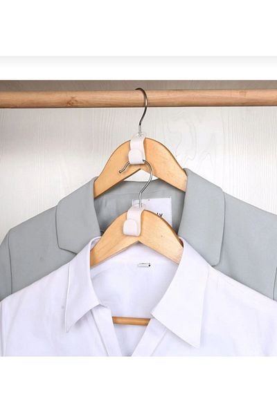 evinizin vitrini Hanger Multiplier Multi-Purpose Practical Organizer Clothing Hanger Multiplication Clip 10 Pieces