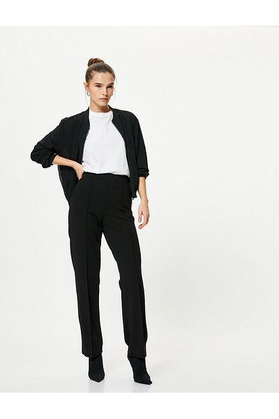 Koton Stoffhose mit geradem Bein und normaler Taille