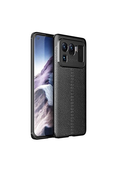 halkhouse Xiaomi Mi 11 Ultra Kılıf Kamera Koruyuculu Niss Deri Görünümlü Sili...