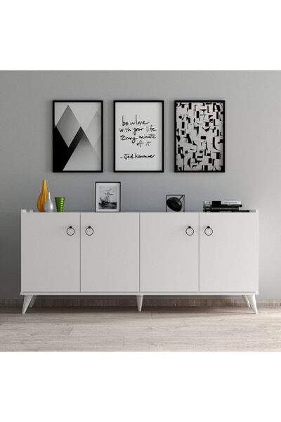 Tanmob Beyaz Modern Konsol Ksl0101