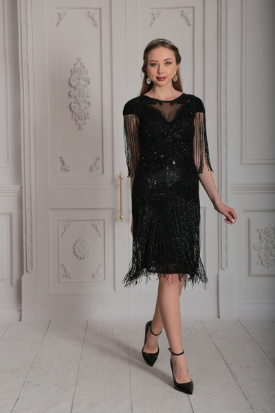 GATSBYLADY LONDON Sybill El İşlemeli Taş Püsküllü Elbise