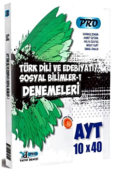 YAYIN DENİZİ PRO Yayın Denizi AYT Türk Dili ve Edebiyatı Sosyal Bilimler Pro 10 x 40 Denemeleri