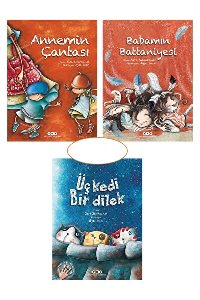 Yapı Kredi Yayınları Annemin Çantası + Babamın Battaniyesi + Üç Kedi Bir Dile...