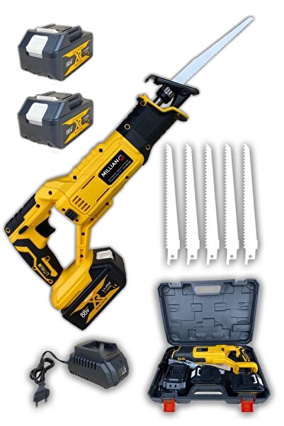 Millian 88 V 8ah Şarjlı Çift Akülü Tilki Kuyruğu Panter Testere Demir Kemik A...