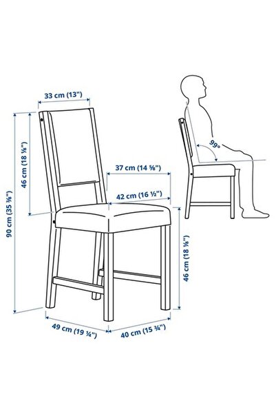 IKEA Stefan Sandalye, Venge-gri