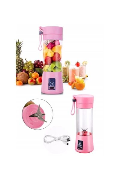 YİĞİT TİCARET Usb Şarjlı Portatif Taşınabilir El Blenderı 380 Ml