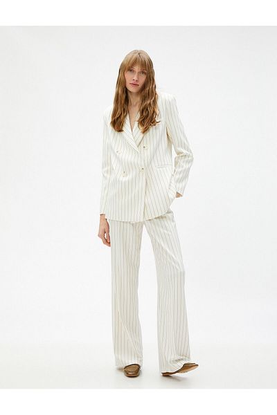 Koton Wide Leg Trousers with Pockets