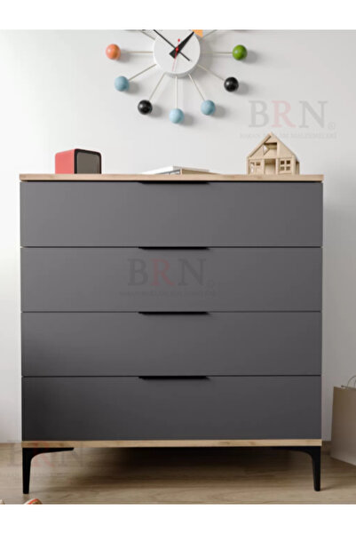 BRN Reklam Matt antrasit kendinden yapışkanlı dolap masa duvar kaplama folyosu