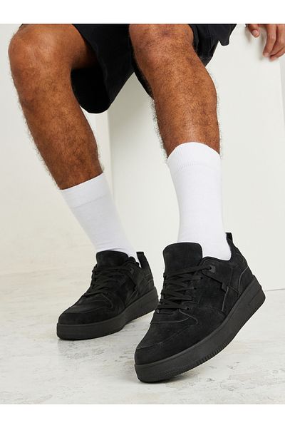 Styli Skateboard Chunk Platform Lace Up Sneakers