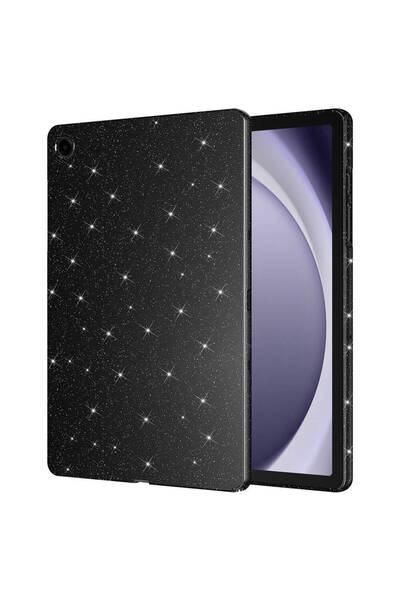m.tk moveteck Samsung Galaxy Tab A9 Plus - 11 Inch Case, Glitter, Shockproof, Transparent Silicone Gilt Shiny Stone