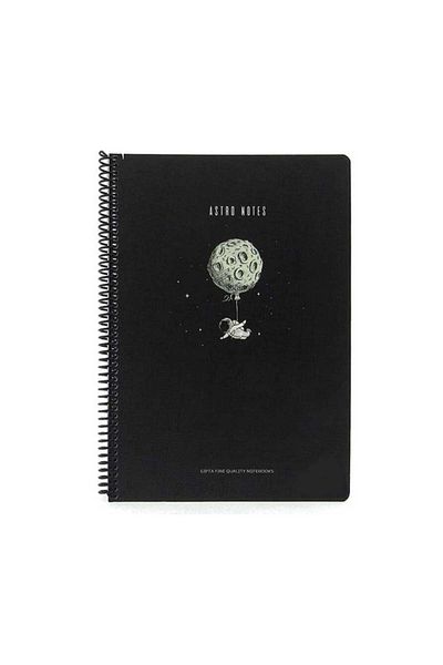 Gıpta Astro Notes Balloon 2 Spiral Cardboard Cover 80 Sheets A4 Checked Notebook