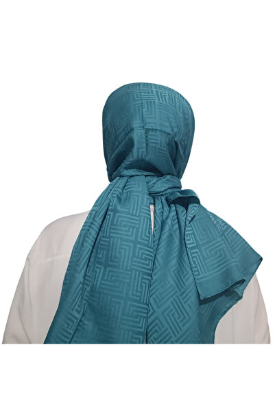 Levidor Blue Jacquard Shawl