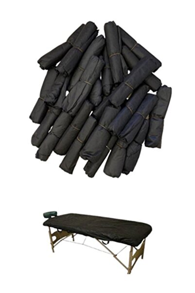 YATAK ÖRTÜM Siyah Lastikli Ekstra Kalın Sedye Örtüsü 50 Adet 80*220 Cm, Çift ...