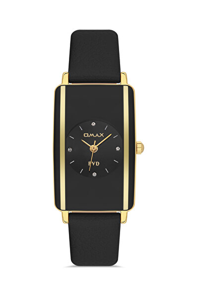 Omax ساعة يد نسائية | تناظرية | سوار جلدي | تصميم أنيق