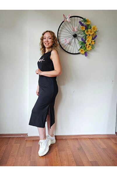 MADAME MELEK Φόρεμα με λεπτομέρεια με χοντρό λουράκι