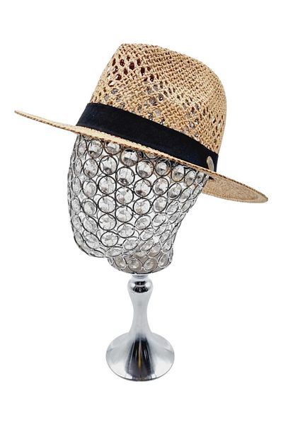 Mood Agenda Unisex Organic Straw - Fedora Cowboy Καπέλο