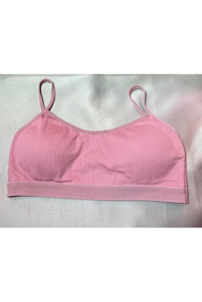 Kuryıldız بوستير نسائي مضلع باللون الوردي - حزام حبل