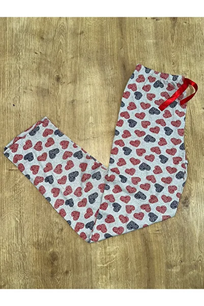 EDACAN İÇGİYİM Patterned Women's Combed Cotton Pajama Bottoms
