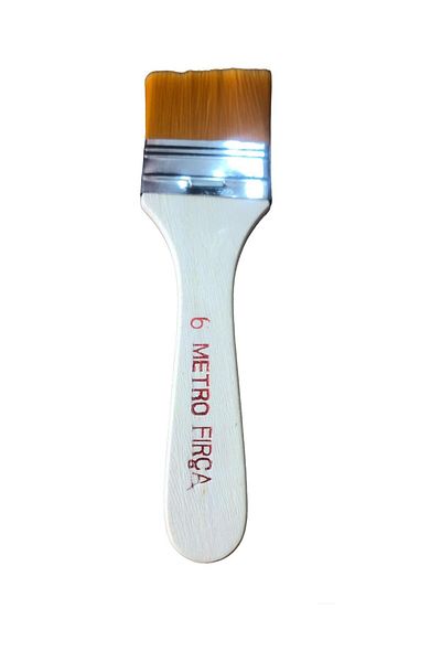 metro fırça Silk Brush No:6 - Short Hair and Velvet Roller Handle, Non-Marking