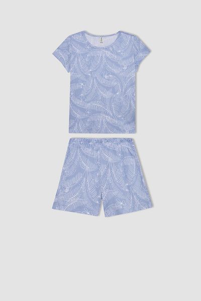 DeFacto Set pijamale cu mâneci scurte pentru fete cu model - C8502a824sm