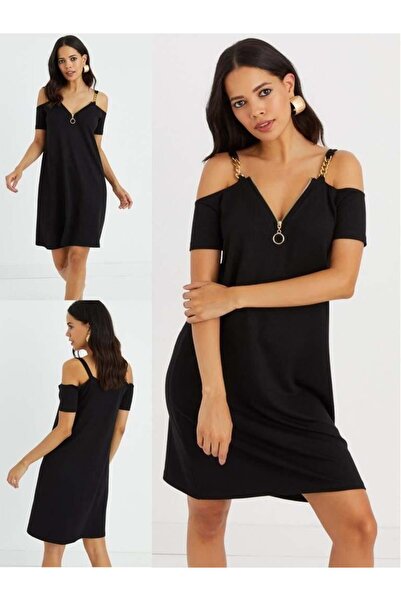 MADAME MELEK Φόρεμα με λεπτομέρεια αλυσίδας κρεμαστό