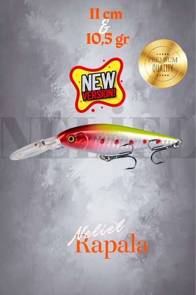 NELİEL 11cm 10.5gr Minnow, Sahte Yem, Lures,Rapala,Suni Yem,Spin, Maket ,Levr...