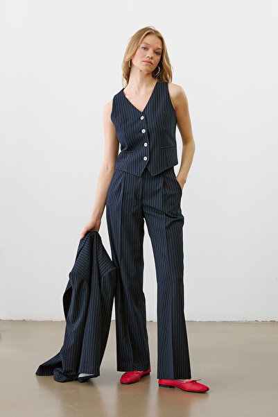 urban focus V-Neck Striped Vest