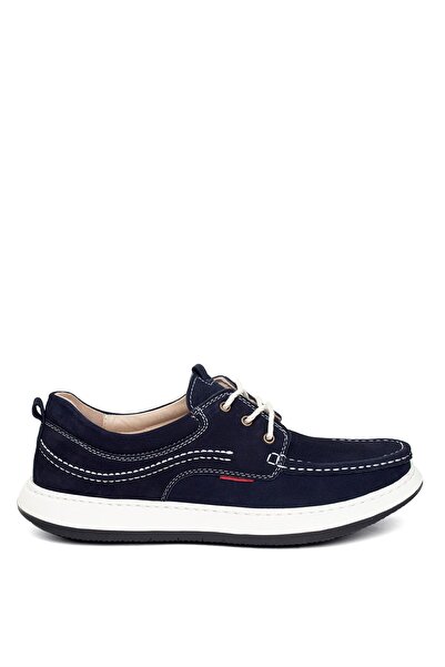 Voyager 6502N Ανδρικά παπούτσια Navy Blue Γνήσιο Δέρμα Casual