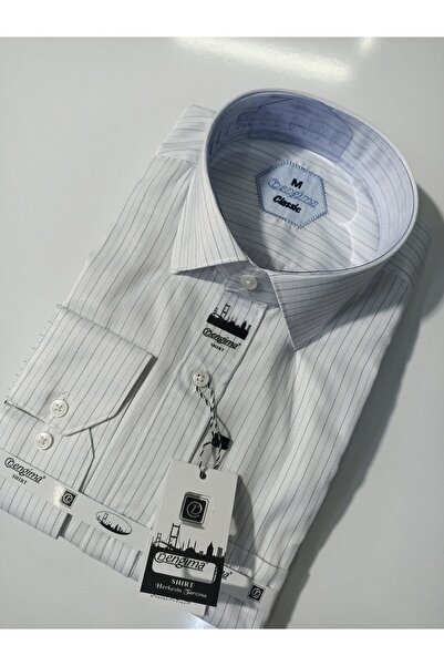 Rengima Μακρυμάνικο βαμβακερό κλασικό πουκάμισο - Σχέδιο τσέπης