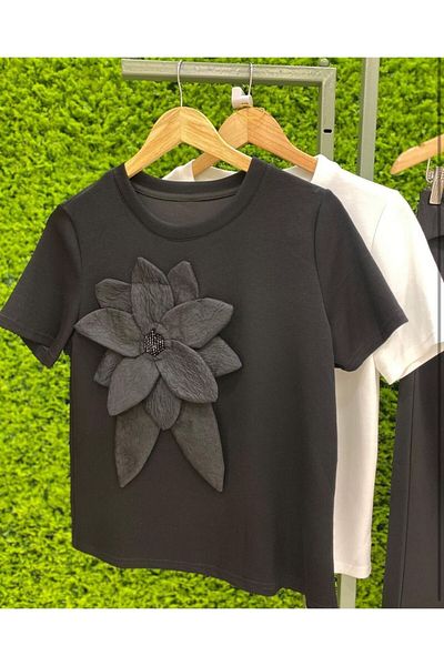 Pulli Collection Dámské tričko New Season White s květinovým vzorem