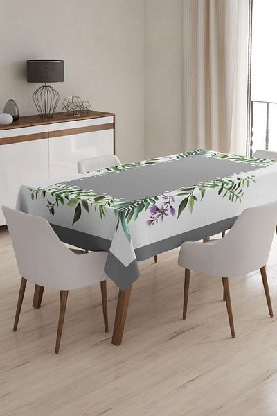 Çt Çeyizci Tekstil مفرش طاولة فردي مقاوم للبقع مقاس 150 × 220 سم - مطبوع رقميًا